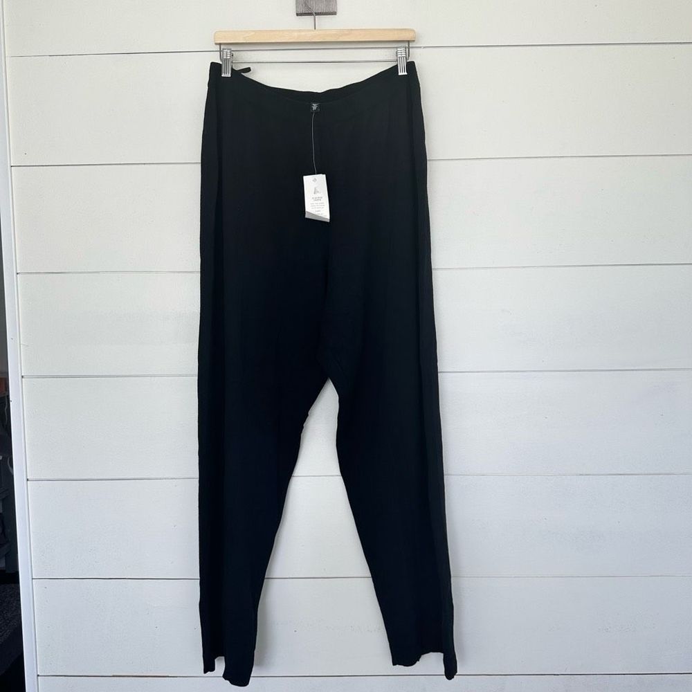 Eileen Fisher Woman Plus Size 2X Italian Yarn Viscose Crepe Pants New NWT